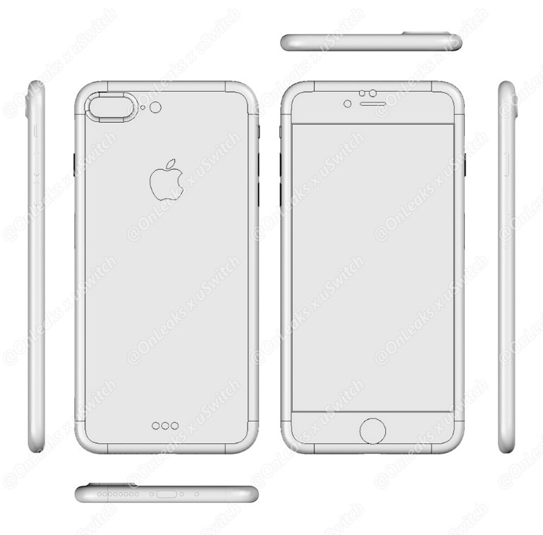 iPhone 7 Plus CAD画像